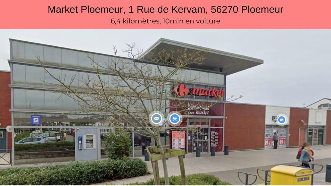 Le Phare Ouest - 80 M De La Mer - Vue Ocean Sur Le Balcon - Entierement Renove - Internet Haut Debit - Nouveau Ploemeur Zewnętrze zdjęcie